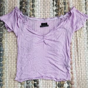 Urban Outfitters ribbed off the shoulder top